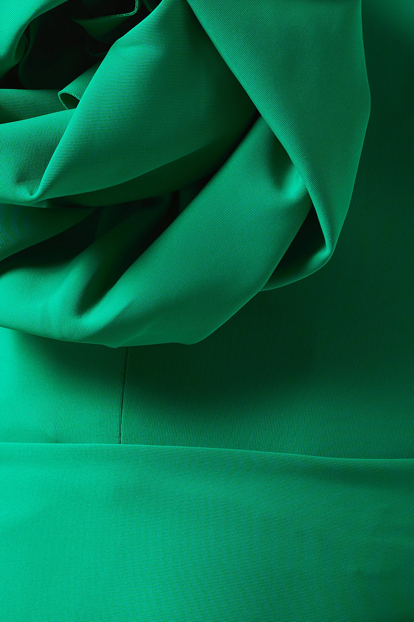 Emerald One-Shoulder Maxi Dress with Floral Detail