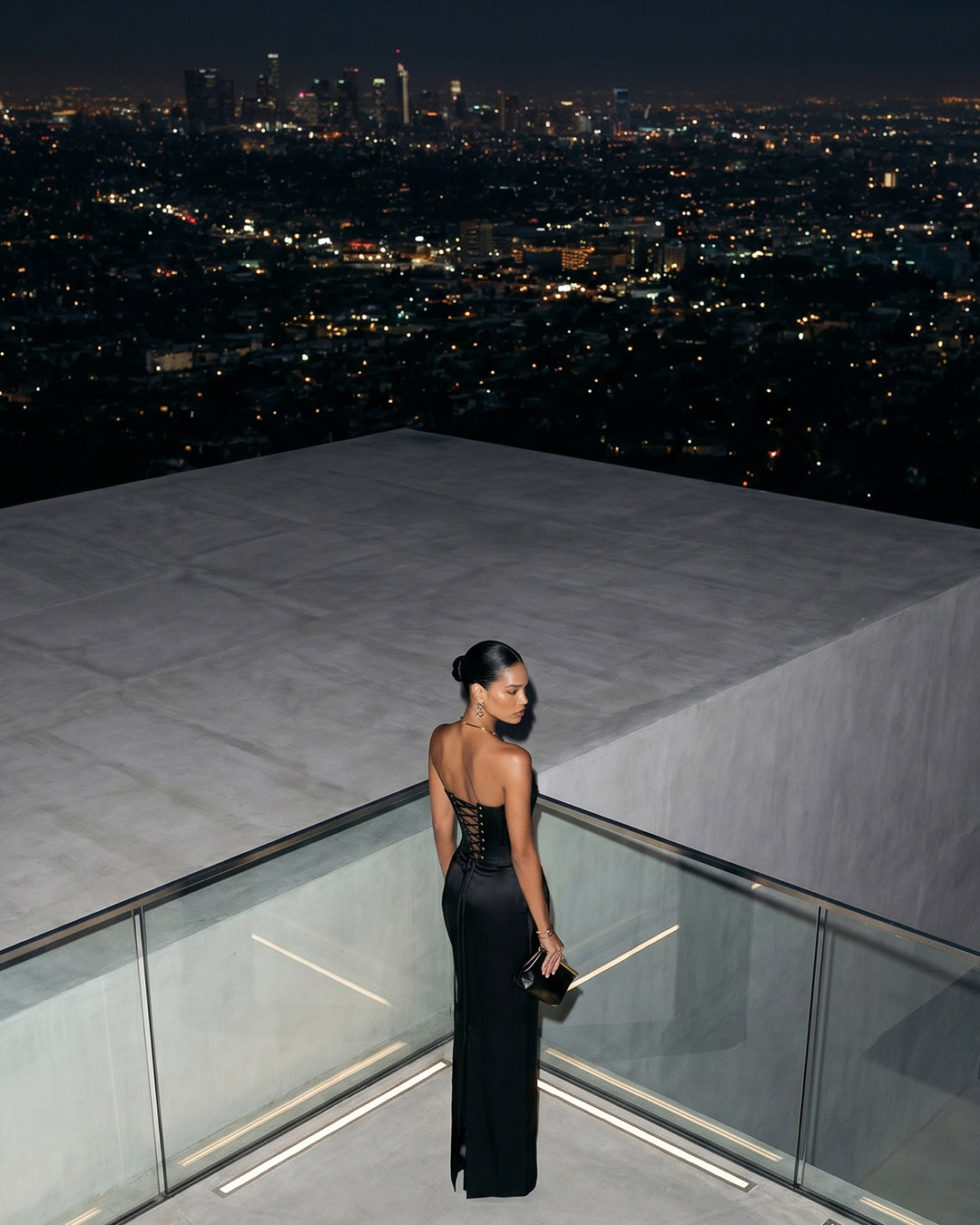 NOIR SCULPT CORSET GOWN