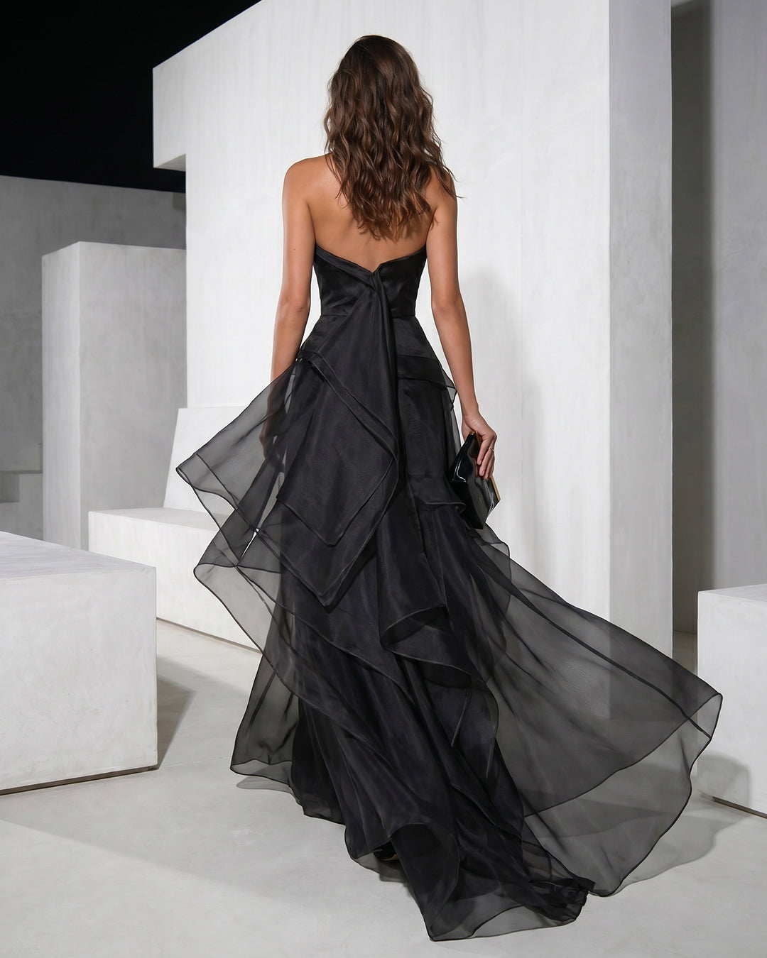 NOIR ARCHITECTURAL ORGANZA GOWN